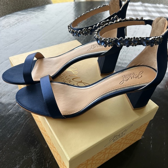 Royal blue 2” heel ankle strap , never worn , brand New . - Picture 2 of 4